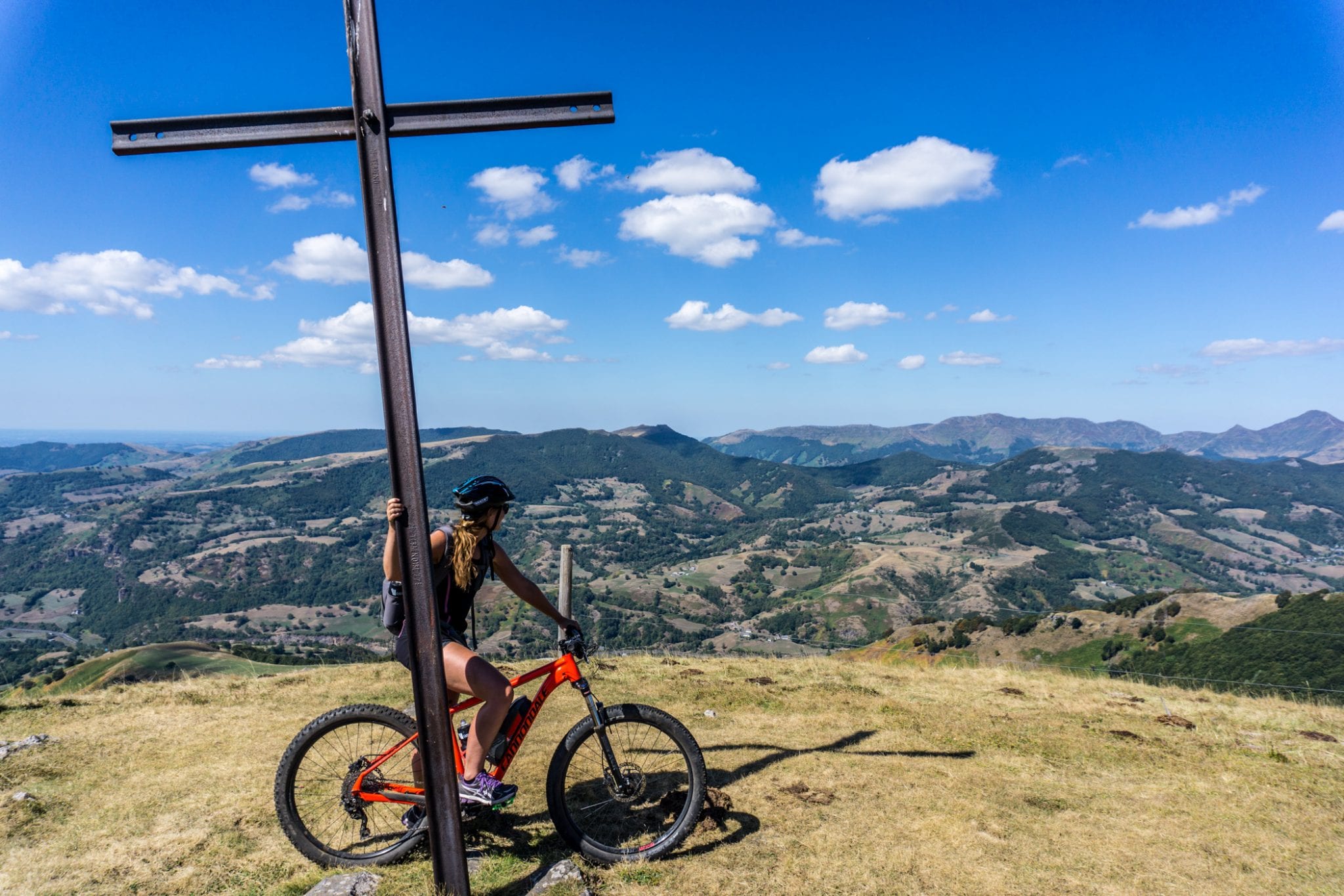 Cantal op de mountainbike