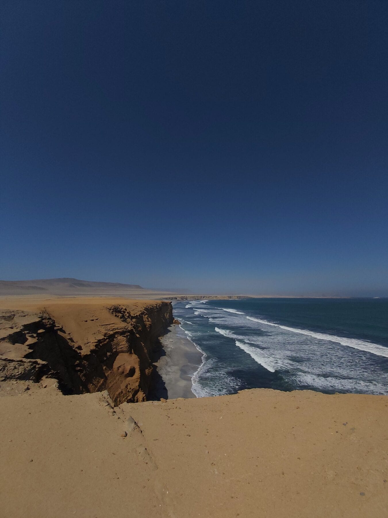 Paracas uitzicht op zee