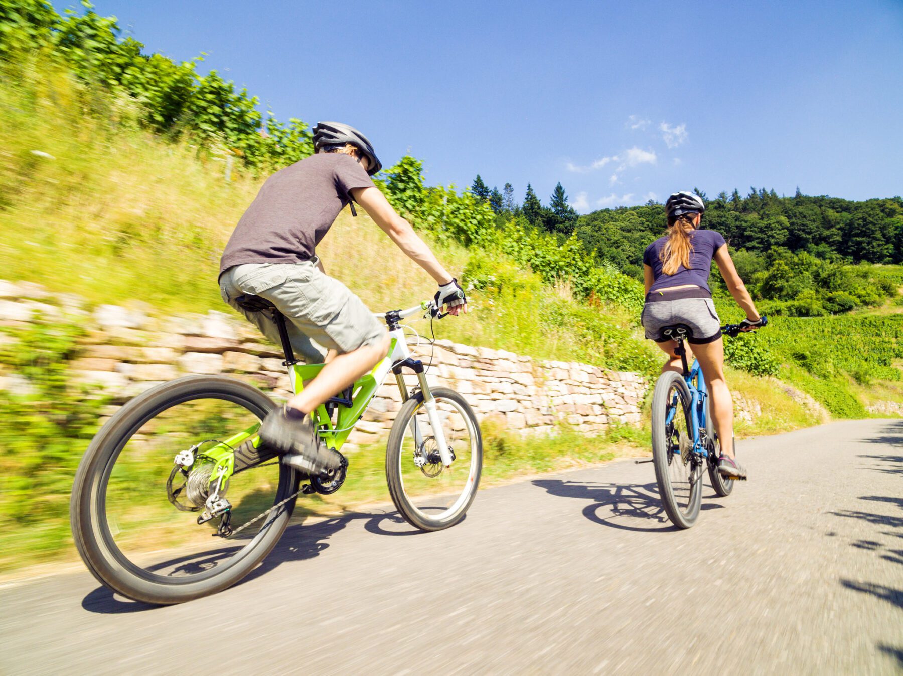 Fietsen langs de Moezel op de mountainbike