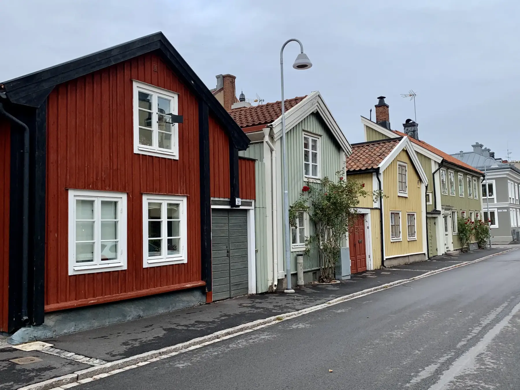 Bikepacken in Zweden huisjes