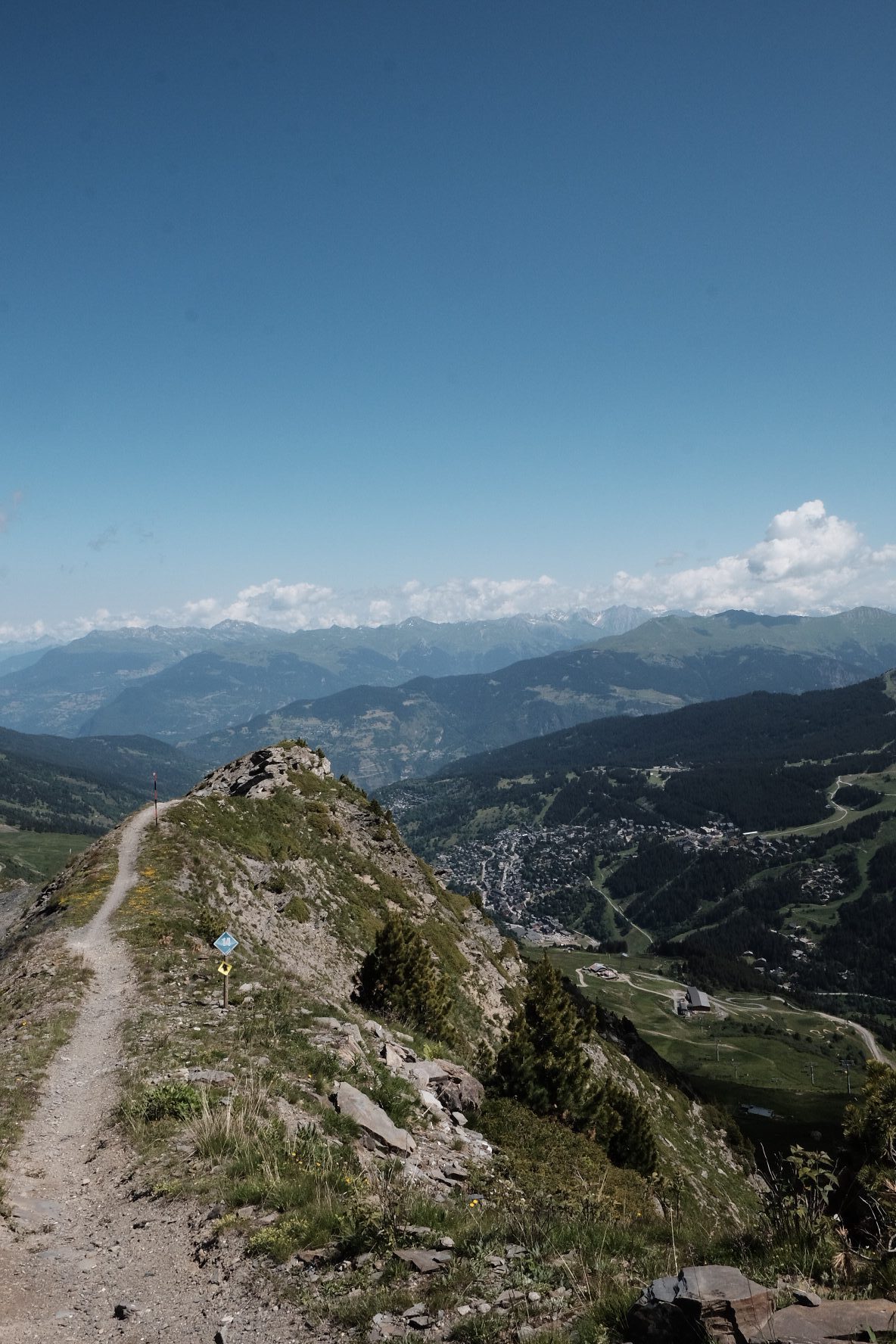 Singletracks en adembenemend uitzicht in Les Trois Vallées