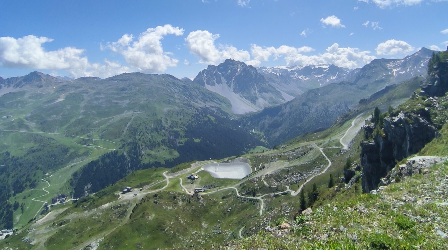 Uitzicht op het hoogste punt van Les Trois Vallées