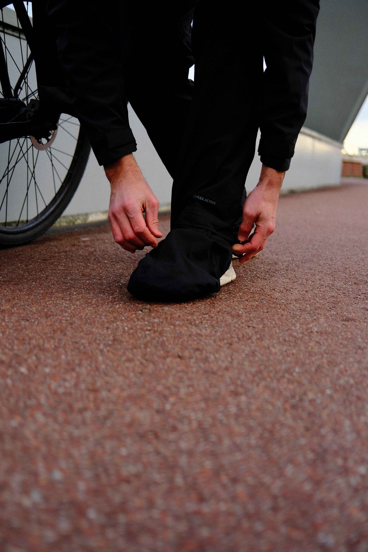 Vaude regenbroek overschoenen