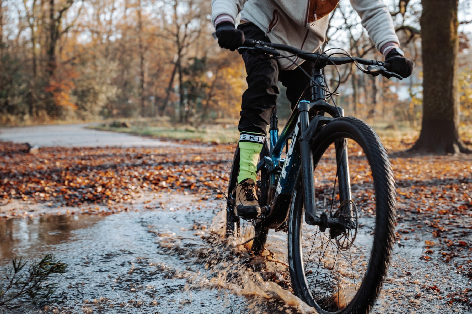 Waterdichte fietssokken met bamboe voering